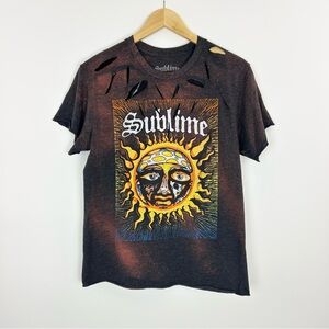 Sublime Thrashed Acid Burnout Tee‎ Size Medium